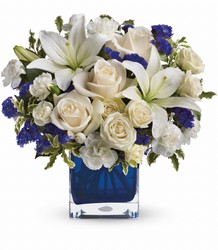Teleflora's Sapphire Skies Bouquet from Brennan's Florist and Fine Gifts in Jersey City